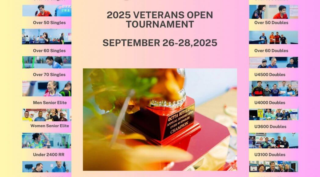 2025 Table Tennis Veterans Open